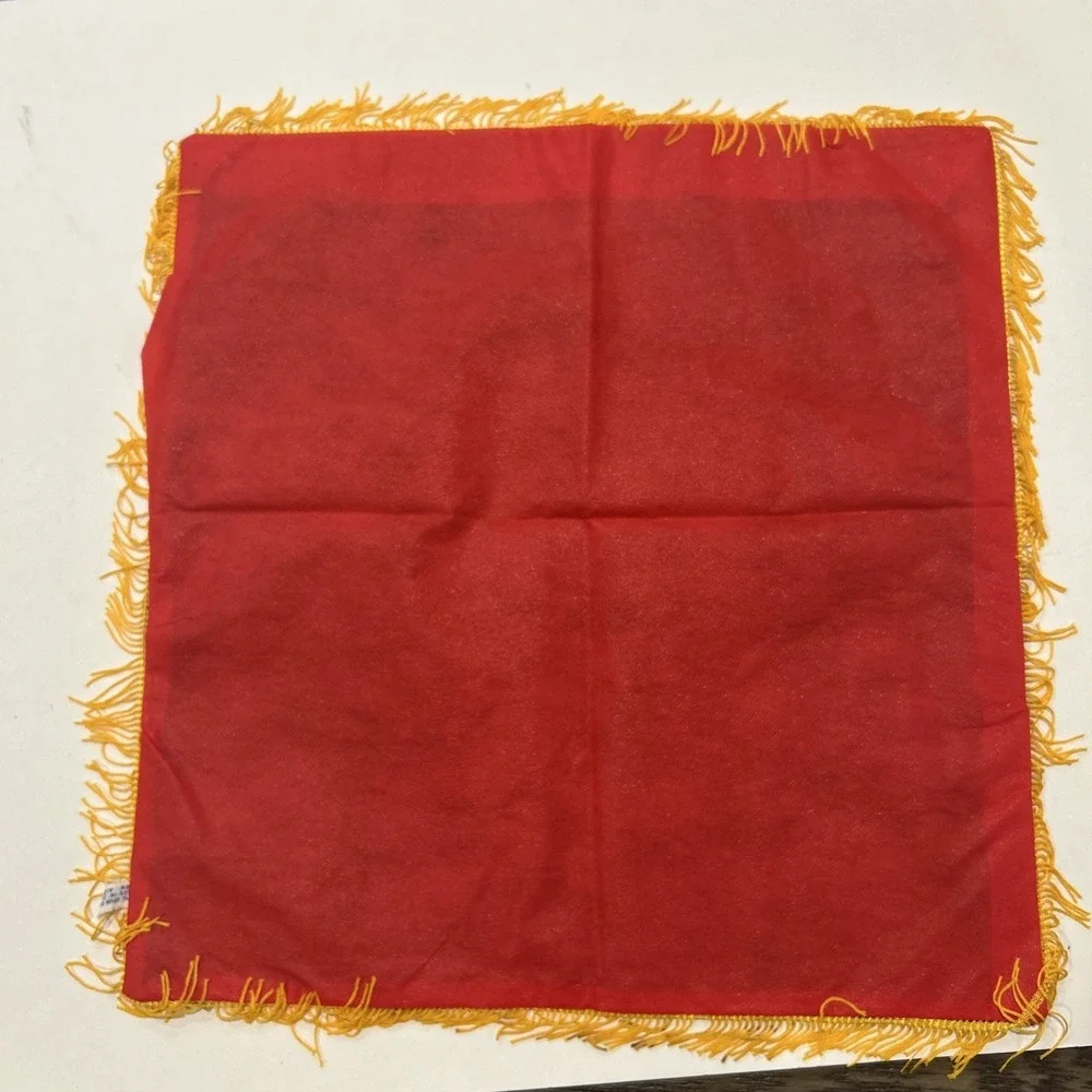 NEAT OLDER VTG BLACK FELT BANNER 